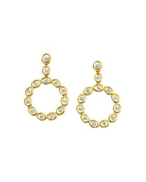 Gumuchian 18k Yellow Gold Diamond Oasis Circle Drop Earrings