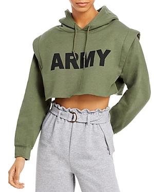 Sr+ Matt Cropped Hoodie