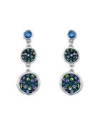 Adore Pave Crystal Double Drop Earrings