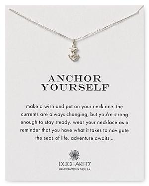 Dogeared Anchor Yourself Necklace, 18