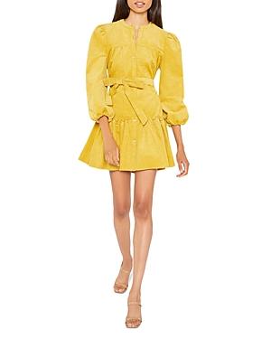 Likely Lainie Corduroy Ruffled Hem Dress