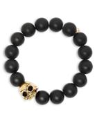 Lord & Lord Designs Pave Skull Charm Beaded Stretch Bracelet - 100% Exclusive
