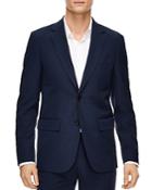 Sandro Blue Virgin Wool Slim Fit Sport Coat