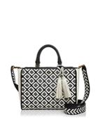 Tory Burch Robinson Zip Small Woven Quilted Satchel