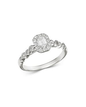 Bloomingdale's Emerald-cut Diamond Engagement Ring In 14k White Gold, 0.50 Ct. T.w. - 100% Exclusive