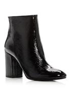 Kenneth Cole Women's Caylee Patent Leather High Block Heel Booties
