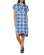 Billy T Uptown Plaid Shirt Dress