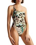Ted Baker Ammada Printed One Shoulder One Piece Swimsuit