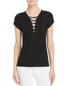 Pam & Gela Lace-up Tee