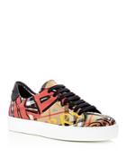 Burberry Women's Westford Graffiti Print Vintage Check Lace Up Sneakers