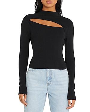 Sanctuary Cutout Ribbed Knit Sweater
