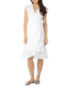 Nom Maternity Florence Eyelet Wrap Dress