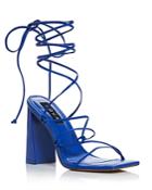 Aqua Women's Leah Ankle Tie High Heel Sandals - 100% Exclusive