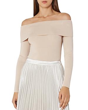 Reiss Ximena Banded Off-the-shoulder Top