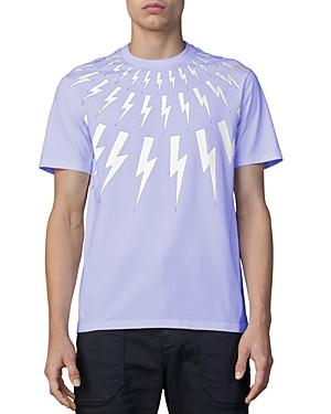 Neil Barrett Fair Isle Thunderbolt Crewneck Tee