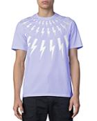 Neil Barrett Fair Isle Thunderbolt Crewneck Tee