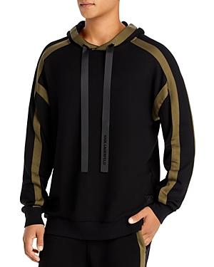 Karl Lagerfeld Paris Pieced Drawstring Hoodie
