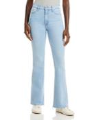 Mother The Insider Cropped Step High Rise Wide Leg Jeans In Mentally Elsewhere