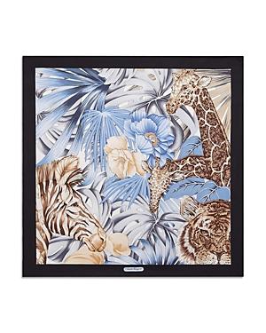 Salvatore Ferragamo Forest Nero Silk Scarf