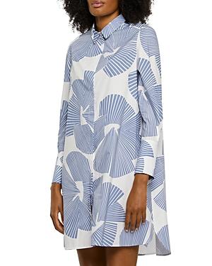 Paule Ka Palm Print Shirtdress