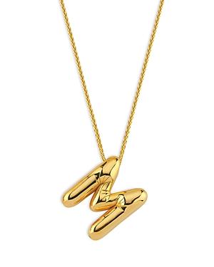 Maison Irem Balloon Letter Pendant Necklace, 17