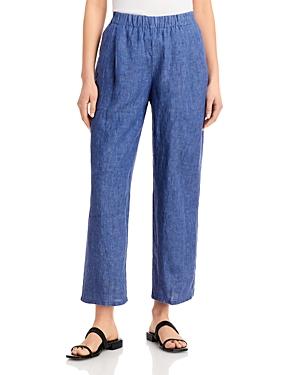 Eileen Fisher Straight Leg Organic Linen Pants