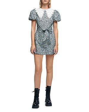 Maje Flower Mini Dress