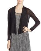Eileen Fisher Cropped Open Front Cardigan