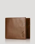 Polo Ralph Lauren Burnished Leather Billfold Wallet