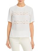 Rebecca Taylor Lace Silk T Shirt