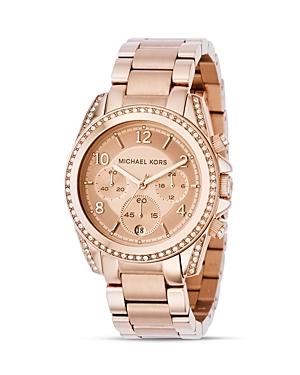 Michael Kors Rose Gold Watch, 39mm
