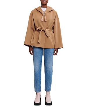 Maje Gurnas Hooded Short Coat