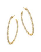 Bloomingdale's Diamond Twist Hoop Earrings In 14k Yellow Gold, 1.0 Ct. T.w. - 100% Exclusive