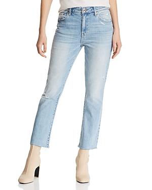 Pistola Lennon Distressed Cropped Bootcut Jeans In Illusionist