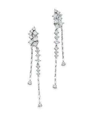 Diamond Cascade Drop Earrings In 14k White Gold, 1.25 Ct. T.w. - 100% Exclusive