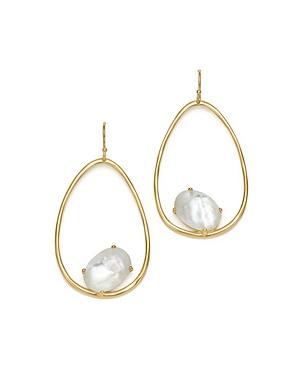 Ippolita 18k Yellow Gold Rock Candy Mother-of-pearl And Clear Quartz Doublet Drop Earrings