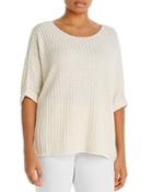 Nic+zoe Plus Glow For It Boat Neck Sweater