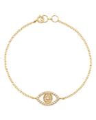 Moon & Meadow Diamond Evil Eye Bracelet In 14k Yellow Gold, 0.26 Ct. T.w. - 100% Exclusive