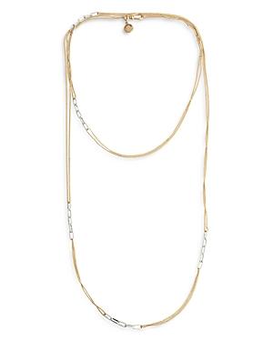 Allsaints Two Tone Link Necklace, 42