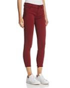 Dl1961 Instasculpt Crop Skinny Jeans In Mulberry Red