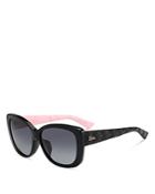 Dior Women's Dior Lady 2 Leather-trim Rectangular Sunglasses, 59mm