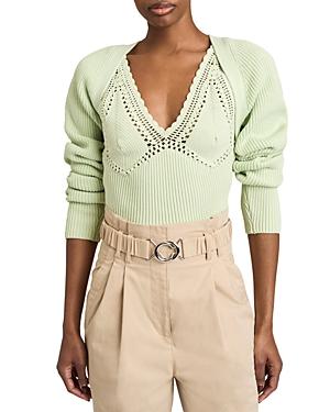 Derek Lam 10 Crosby Zaid Ribbed Bolero Sweater