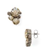 Sorrelli Crystal Assorted Rounds Post Earring - 100% Exclusive