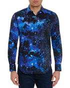 Robert Graham Spacecation Outer Space Long Sleeve Shirt