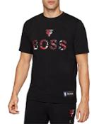 Boss X Nba Chicago Bulls T Basket Cotton Stretch Graphic Tee