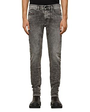 Diesel D-strukt Slim Fit Jeans In Black Denim
