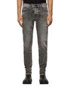 Diesel D-strukt Slim Fit Jeans In Black Denim
