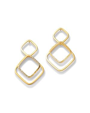 Bloomingdale's 14k Yellow Gold Rounded Square Dangle Earrings - 100% Exclusive