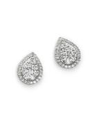 Bloomingdale's Diamond Teardrop Stud Earrings In 14k White Gold, 0.60 Ct. T.w. - 100% Exclusive