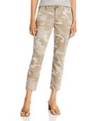 Paige Mayslie High Rise Ankle Straight Jeans In Camo Print